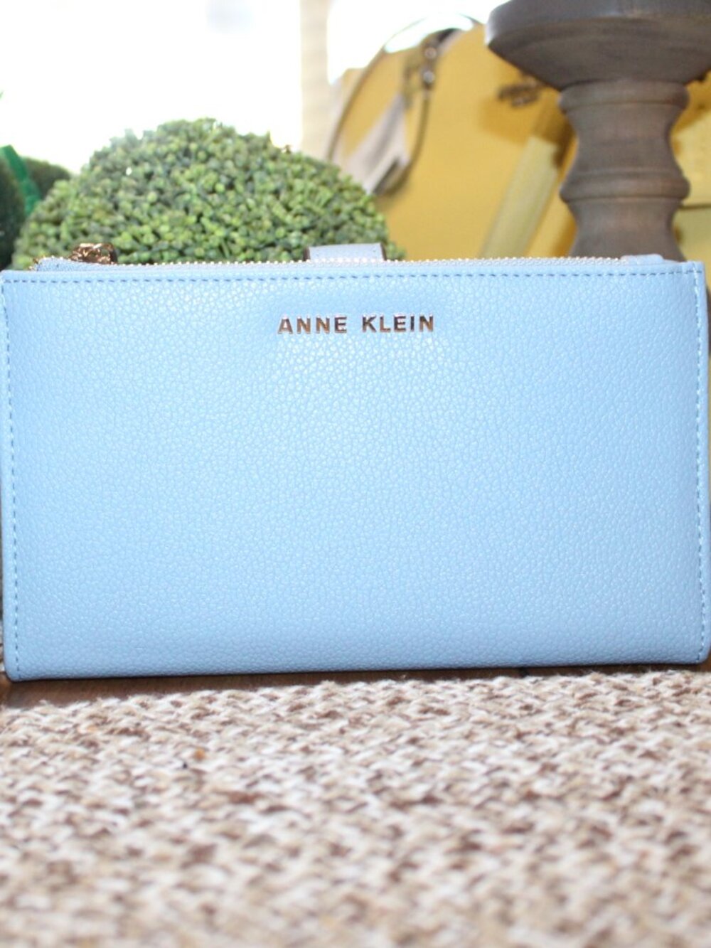 NWT Anne Klein Wristlet Wallet Pretty Baby Blue